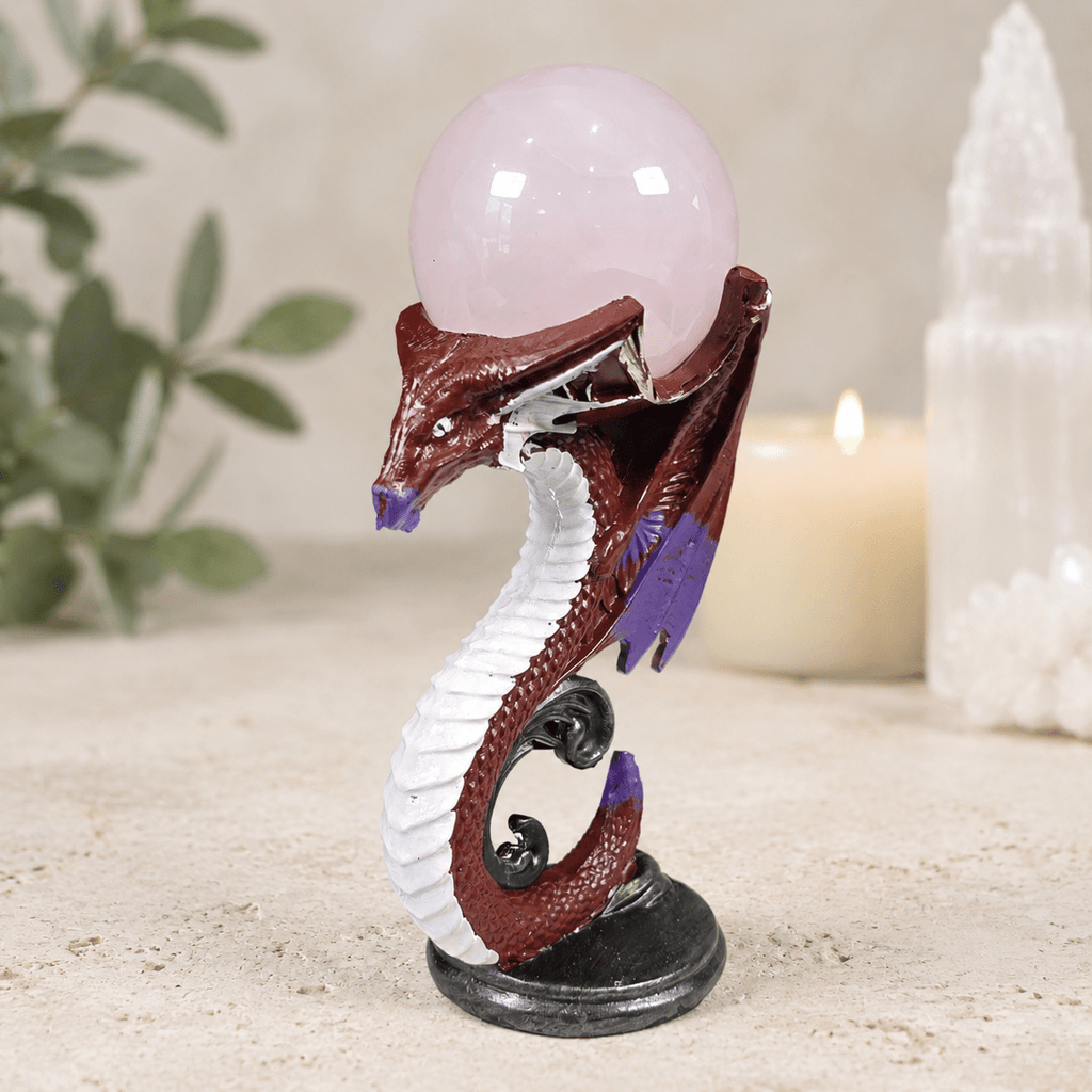 Red Serpent Sphere Stand