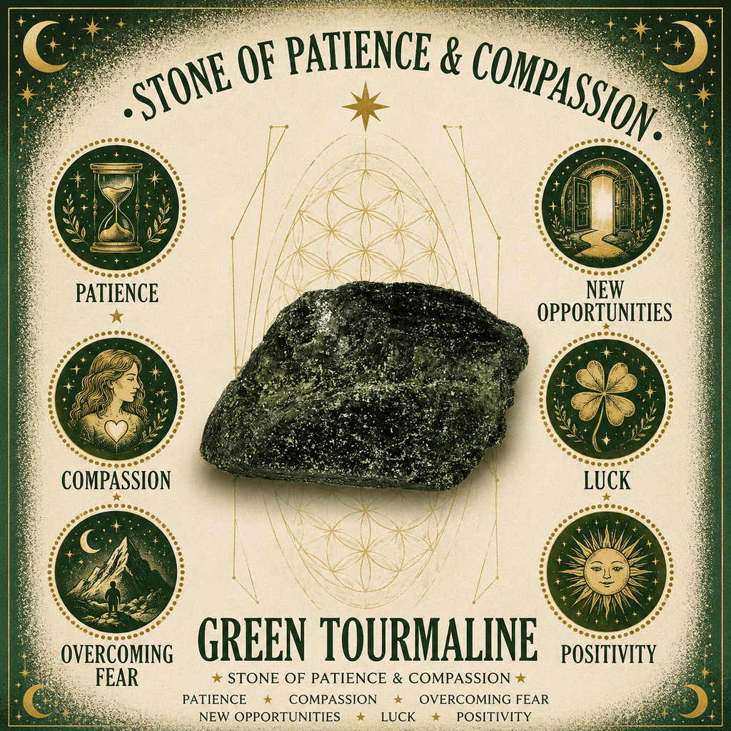 100g Green Tourmaline Natural Points