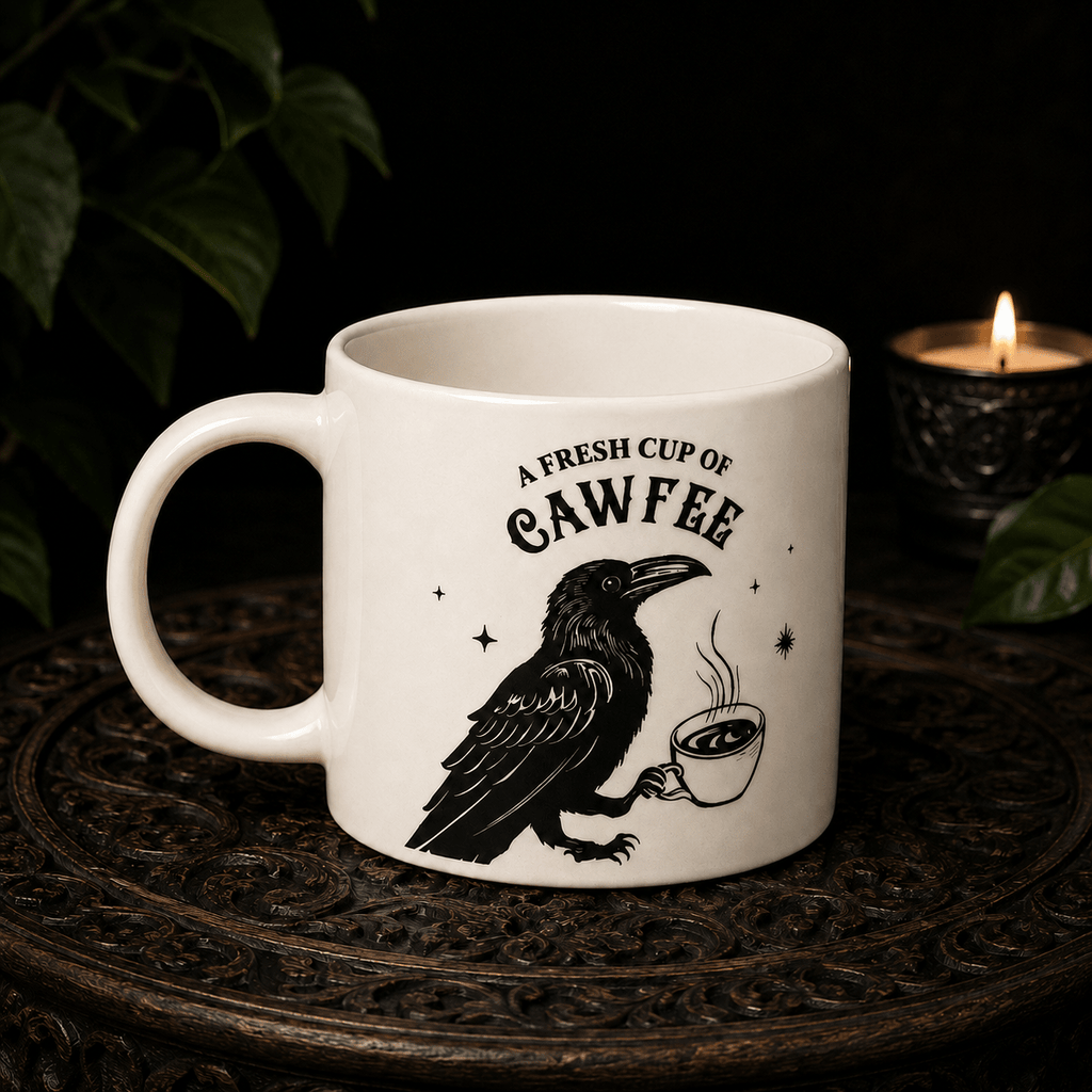 Fresh Cup of Cawfee Raven Mug