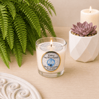 Protection - Black Tourmaline with Vetiver Soy Wax Tealight Candle