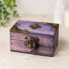 Purple Wooden Treasure Chest
