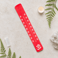 Wooden Incense Ash Catcher - Red Om