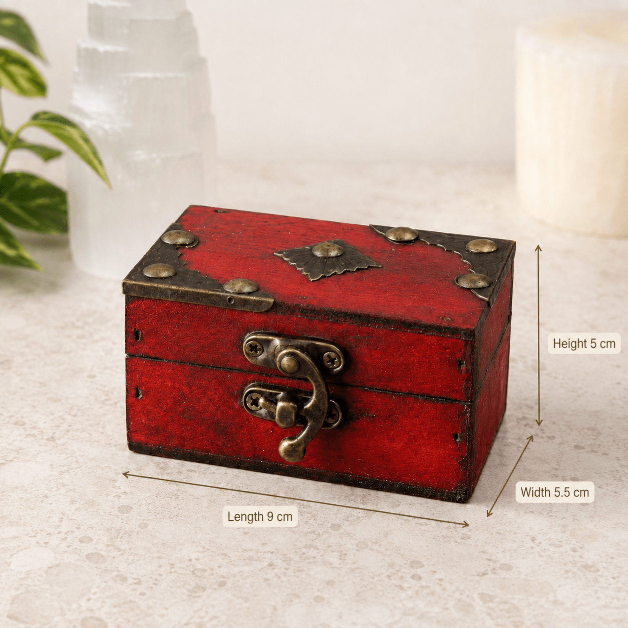 Red Wooden Treasure Chest