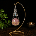 Gold Hanging Sphere Stand