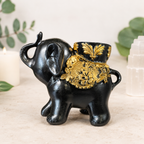 Black & Gold Elephant Sphere Stand