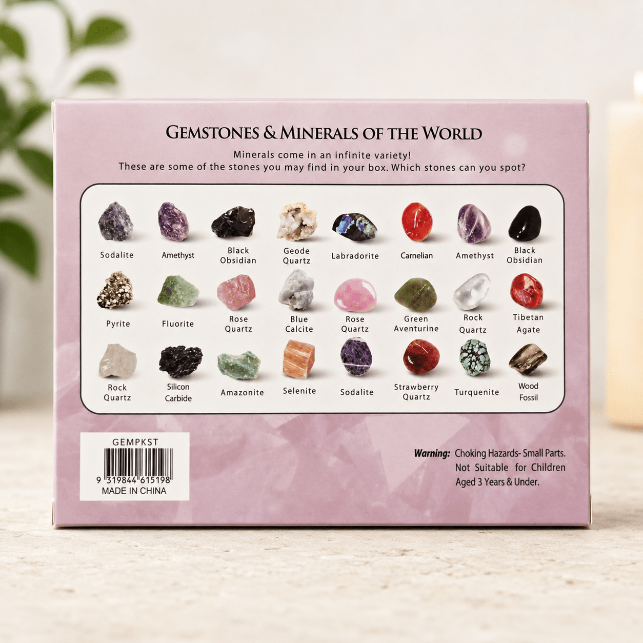 Pack of 12 Gemstones & Minerals Style 2