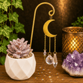 17cm Gold Moon Garden Stick