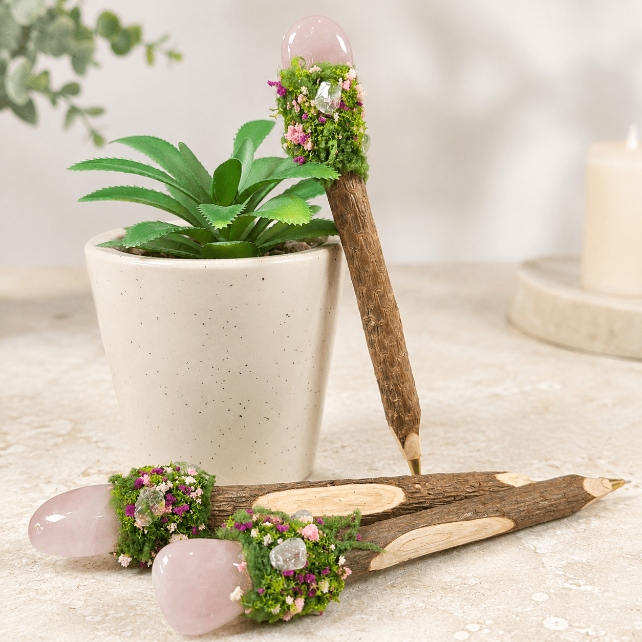 Rose Quartz Enchanted Pen
