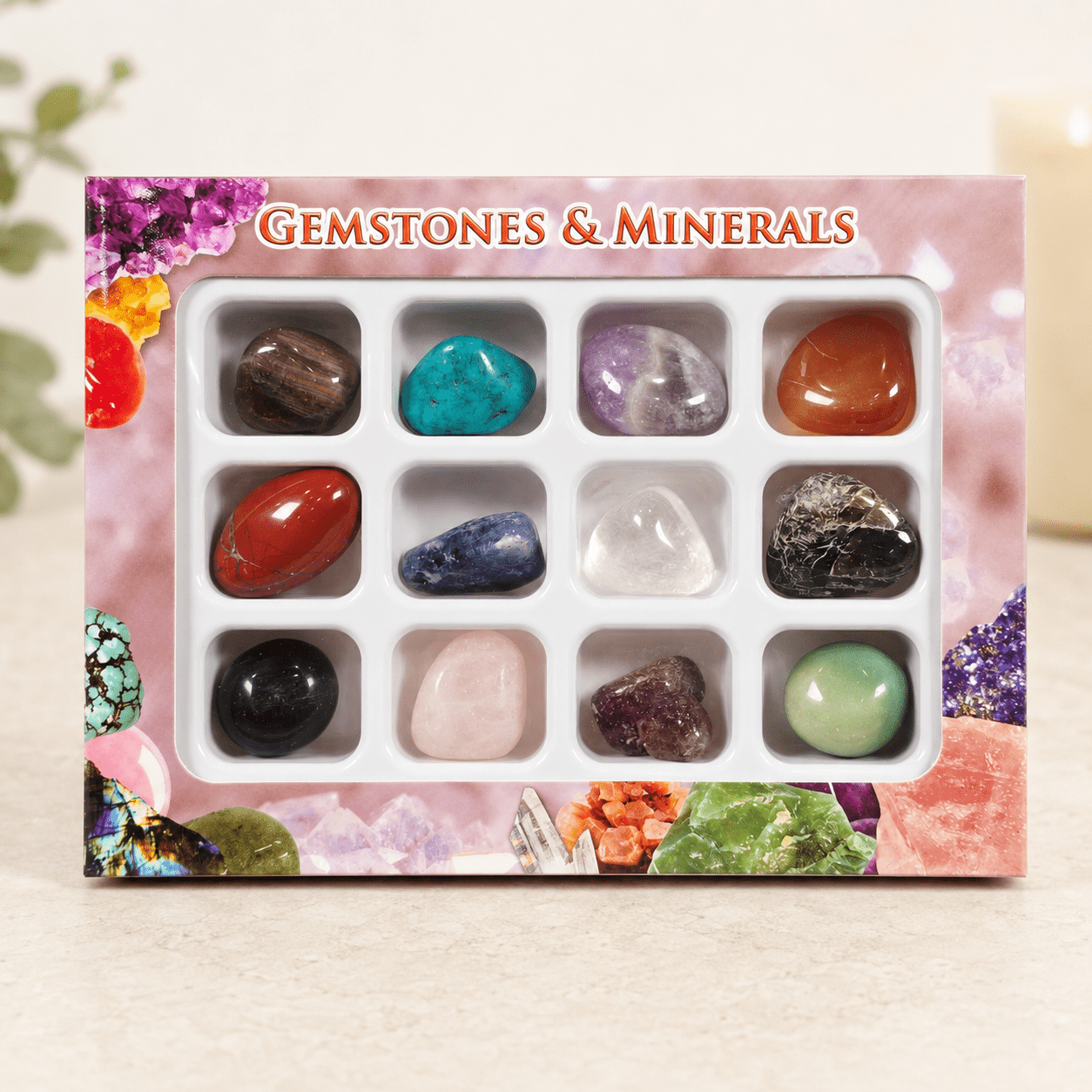 Pack of 12 Gemstones & Minerals Style 2