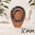 10mm Indigo Gabbro Gemstone Bracelet (Mystic Merlinite)