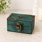 Green Wooden Treasure Chest