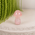 4cm Gemstone Mushroom - Rose Quartz