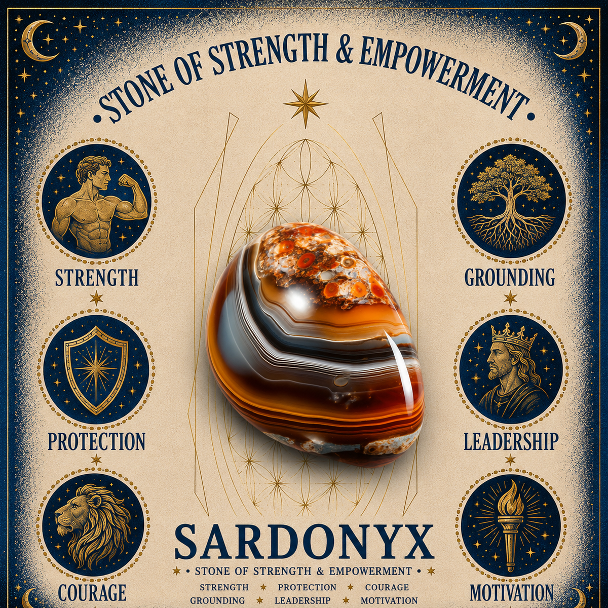 4mm Sardonyx Gemstone Bracelet