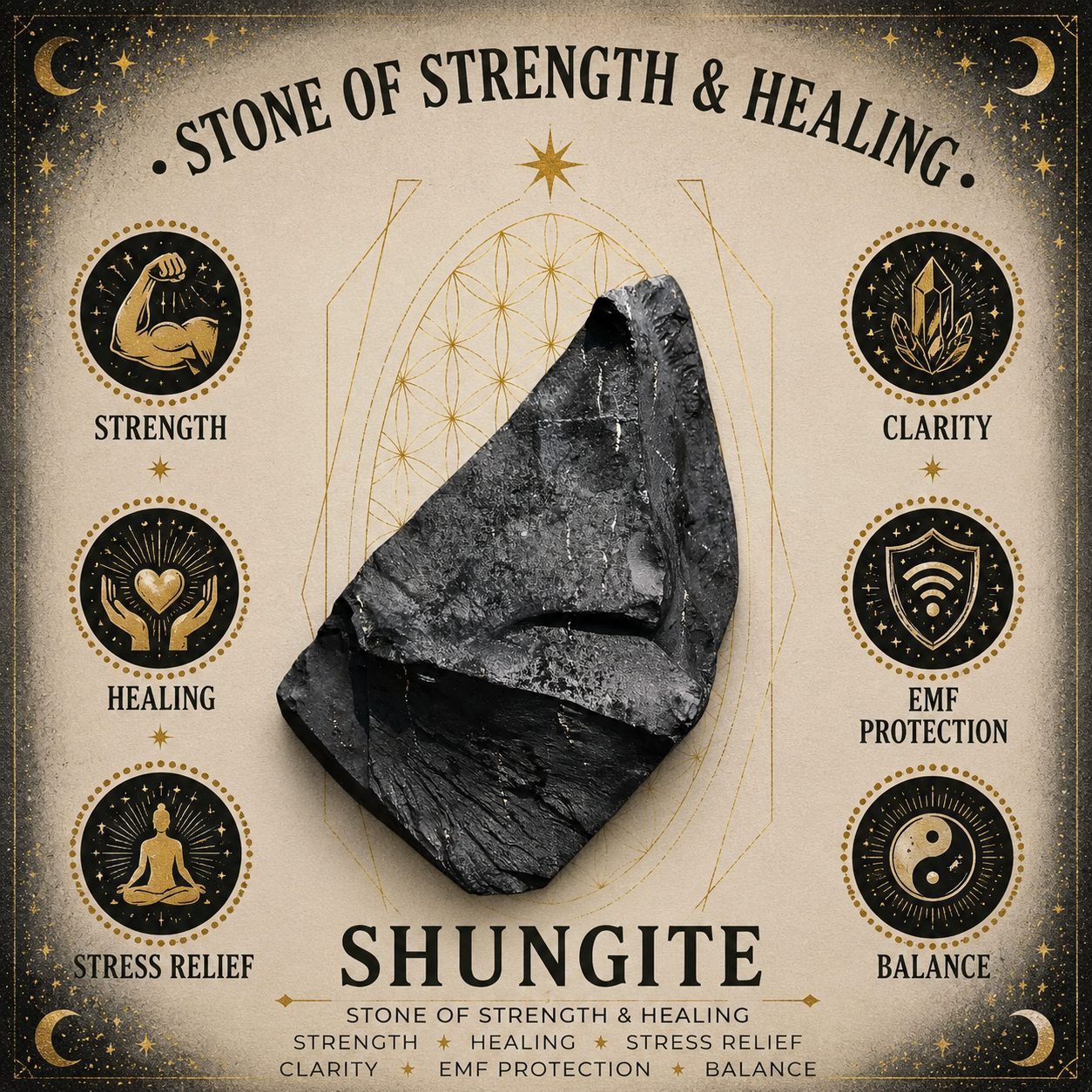 Gemstone Chips 100g - Shungite