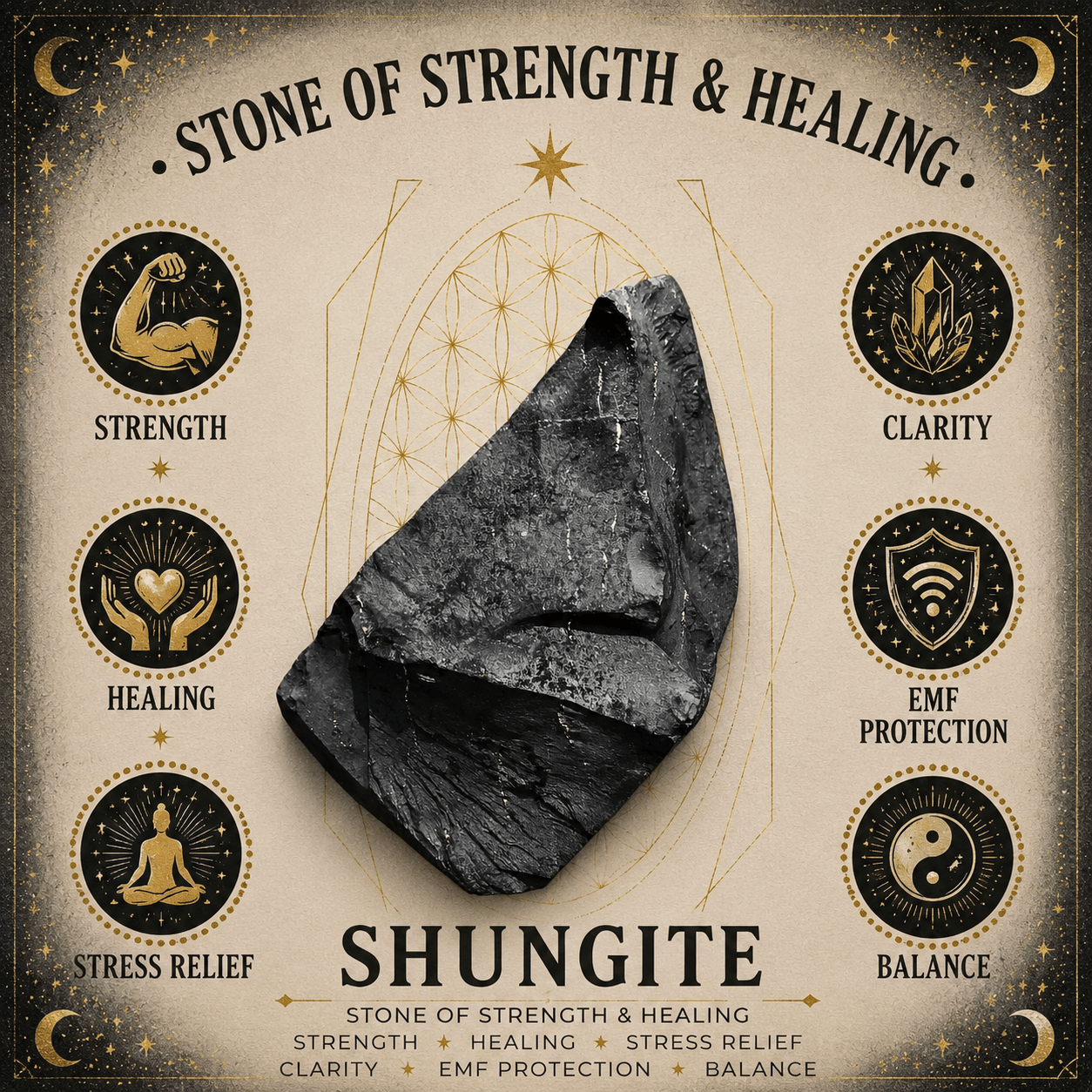 6mm Shungite Gemstone Bracelet