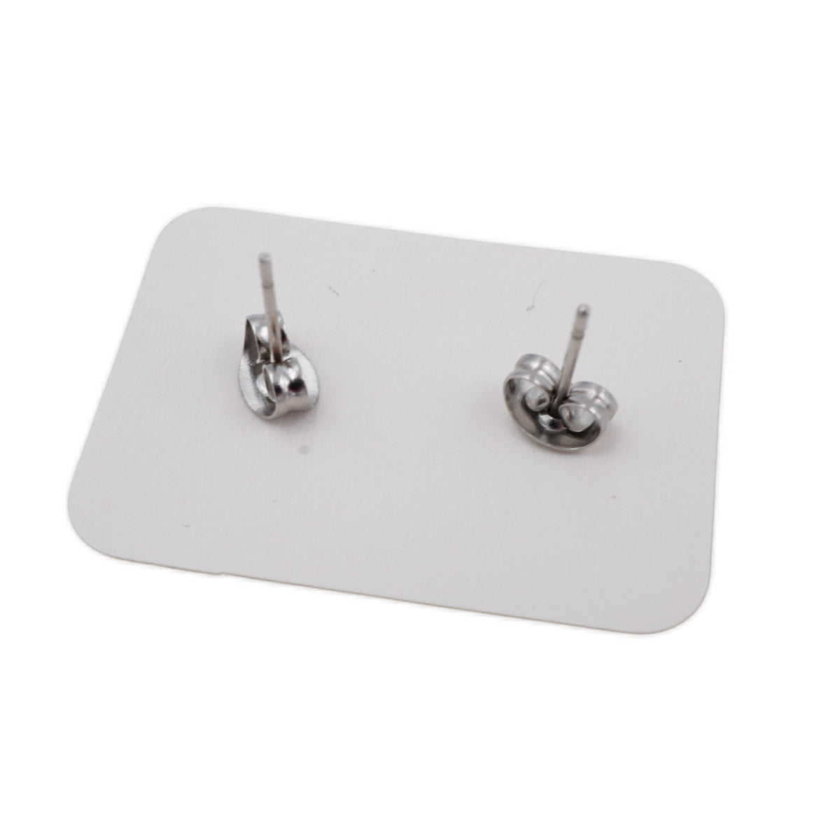 Titanium Coated Stainless Steel Stud Earrings - Hearts