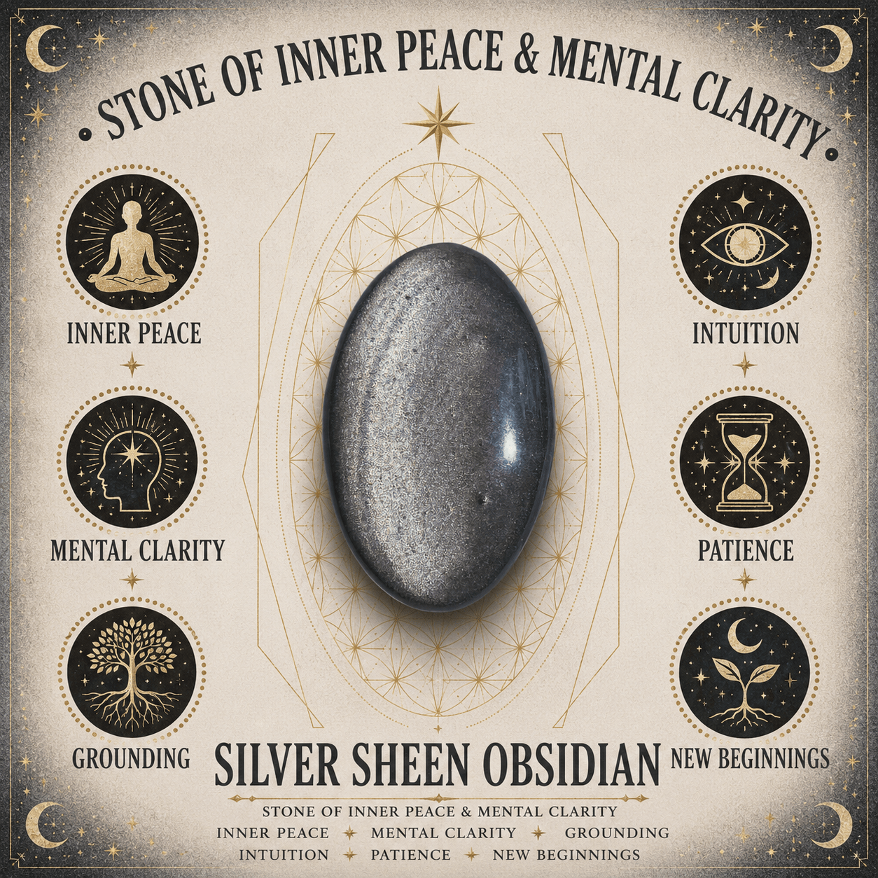 Silver Sheen Obsidian Gemstone Chip Bracelet