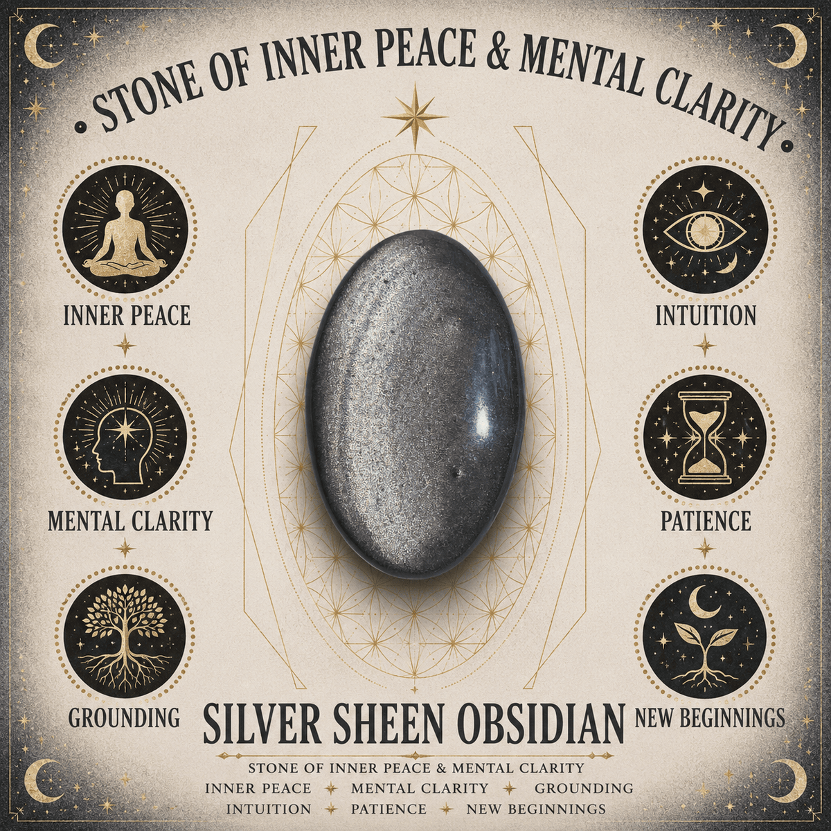 Silver Sheen Obsidian 75cm-80cm Chips Strand