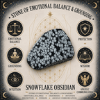 Snowflake Obsidian Gemstone Chip Bracelet