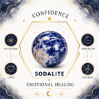 Sodalite Oval Shape Worry Stone (Thumb Stone)