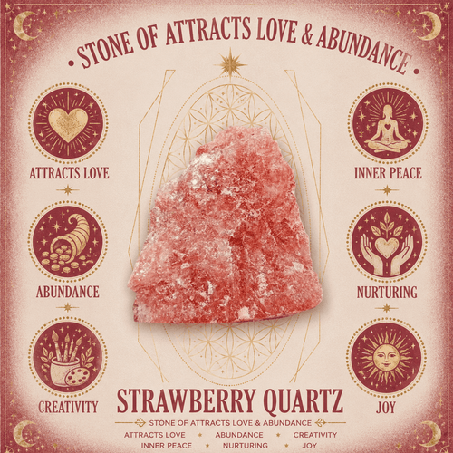 10mm Strawberry Quartz Gemstone Bracelet