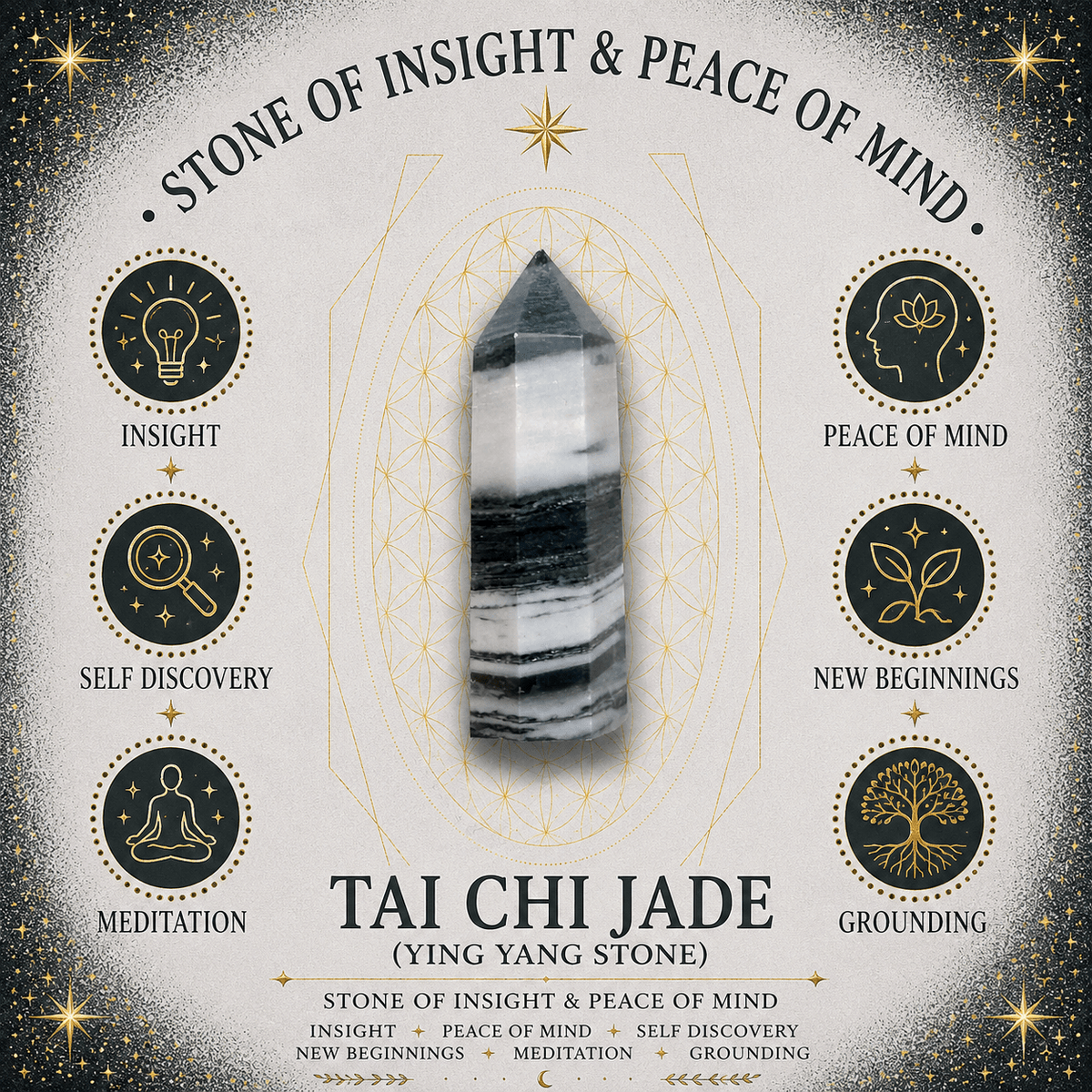 129g Tai Chi Jade Tower