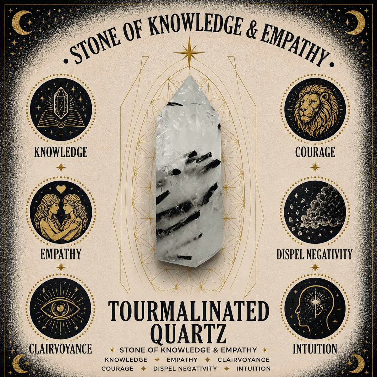 Tourmalinated Quartz 75cm-80cm Chips Strand