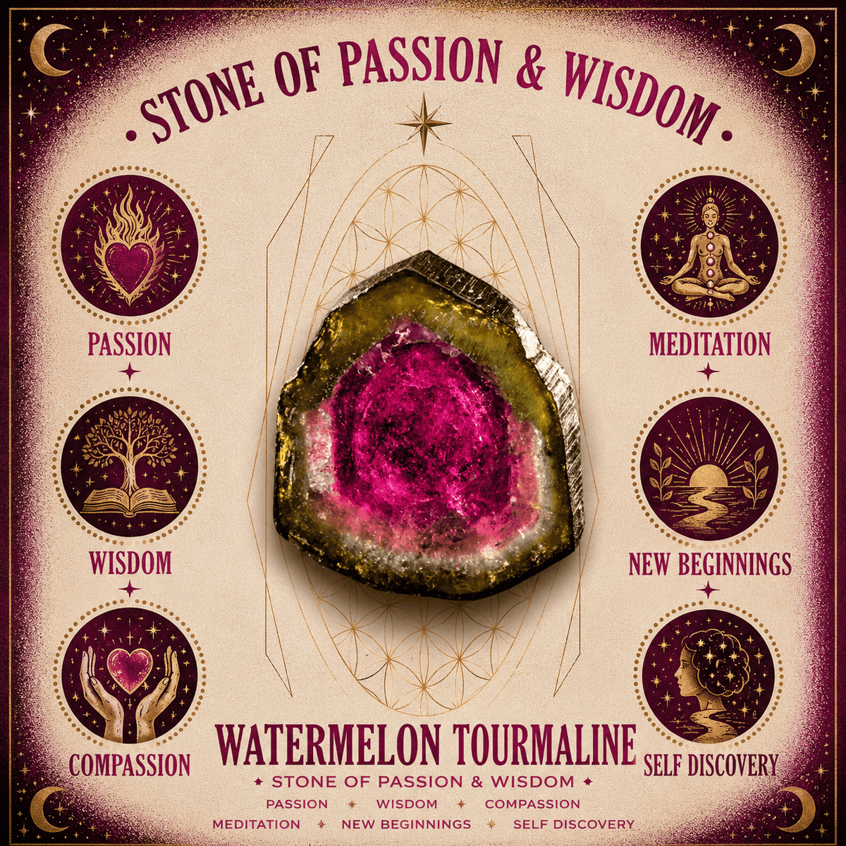 Watermelon Tourmaline 75cm-80cm Chips Strand
