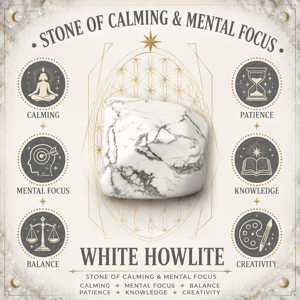 White Howlite Gemstone Butterfly