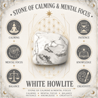 White Howlite 3cm Gemstone Star