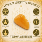 Yellow Aventurine Hamsa Gemstone Coin