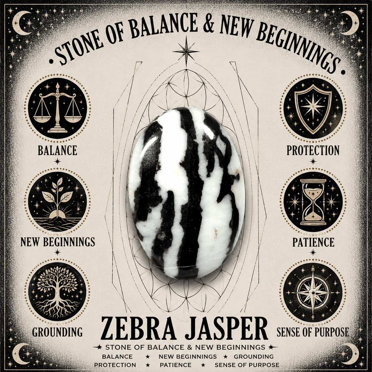 88g Zebra Jasper Tower